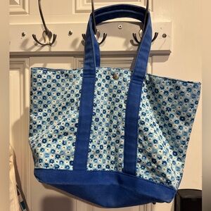Pendleton Blue Floral Tote Bag